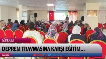 Deprem travmasına karşı eğitim&hellip;