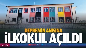 Depremin anısına ilkokul a&ccedil;ıldı