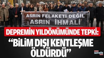 Depremin yıld&ouml;n&uuml;m&uuml;nde tepki