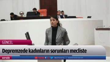 Depremzede kadınların sorunları mecliste