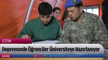 Depremzede &Ouml;ğrenciler &Uuml;niversiteye Hazırlanıyor