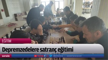 Depremzedelere satran&ccedil; eğitimi