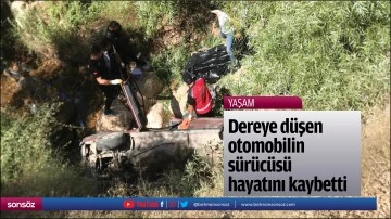 Dereye d&uuml;şen otomobilin s&uuml;r&uuml;c&uuml;s&uuml; hayatını kaybetti