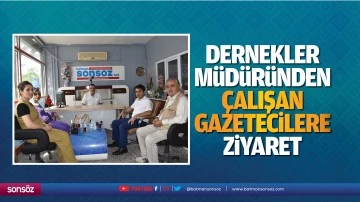 Dernekler M&uuml;d&uuml;r&uuml;nden &Ccedil;alışan Gazetecilere ziyaret