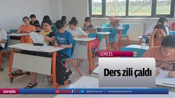 Ders zili &ccedil;aldı