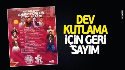 Dev kutlama i&ccedil;in geri sayım