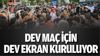 Dev ma&ccedil; i&ccedil;in dev ekran kuruluyor