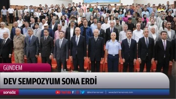 Dev sempozyum sona erdi