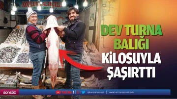 Dev Turna Balığı Kilosuyla Şaşırttı