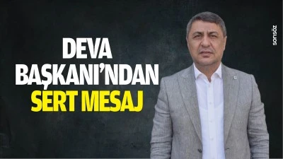 Deva Başkanı&rsquo;ndan sert mesaj&hellip;