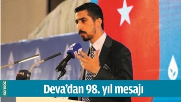 DEVA&rsquo;DAN 98. YIL MESAJI