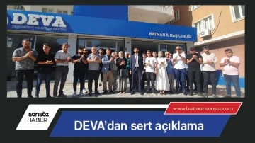 DEVA&rsquo;dan sert a&ccedil;ıklama