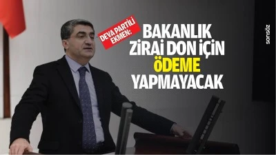 DEVA Partili Ekmen: &ldquo;Bakanlık zirai don i&ccedil;in &ouml;deme yapmayacak&rdquo;