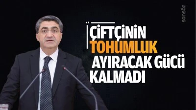 DEVA Partili Ekmen: &Ccedil;ift&ccedil;inin tohumluk ayıracak g&uuml;c&uuml; kalmadı