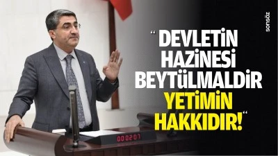 DEVA Partili Ekmen: Devletin hazinesi beyt&uuml;lmaldir, yetimin hakkıdır!