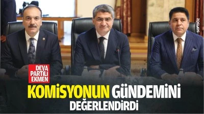 DEVA Partili Ekmen: Komisyonun g&uuml;ndemini değerlendirdi