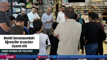 Devlet korumasındaki  &ouml;ğrenciler eczacıları  ziyaret etti