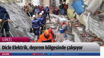 Dicle Elektrik, deprem b&ouml;lgesinde &ccedil;alışıyor