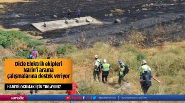 Dicle Elektrik ekipleri Narin'i arama &ccedil;alışmalarına destek veriyor