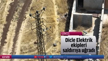 Dicle Elektrik ekipleri saldırıya uğradı