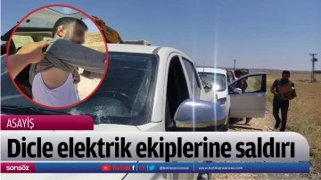 Dicle elektrik ekiplerine saldırı