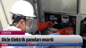 Dicle Elektrik m&uuml;dahale edilen panoları onardı 
