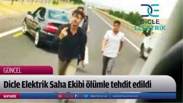 Dicle Elektrik Saha Ekibi &ouml;l&uuml;mle tehdit edildi