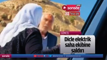Dicle elektrik saha ekibine saldırı