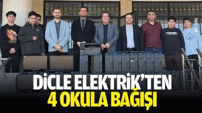 Dicle Elektrik&rsquo;ten 4 okula bağışı