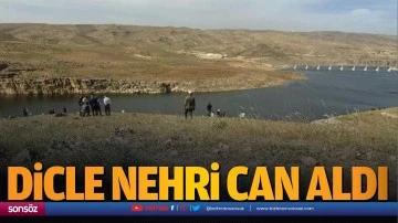 Dicle nehri can aldı