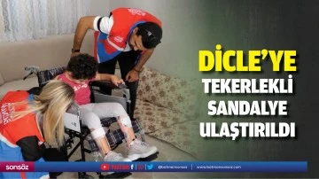 Dicle&rsquo;ye tekerlekli sandalye ulaştırıldı