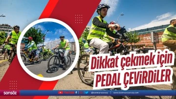 Dikkat &ccedil;ekmek i&ccedil;in pedal &ccedil;evirdiler