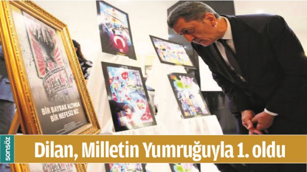DİLAN, MİLLETİN YUMRUĞUYLA 1. OLDU