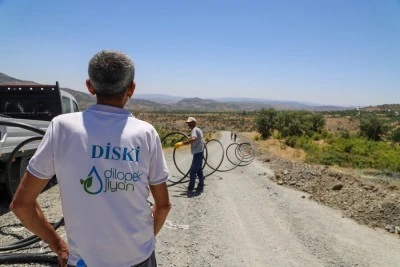 DİSKİ, 270 haneli Narlıca Mahallesi&rsquo;nin su sorununu &ccedil;&ouml;zd&uuml;