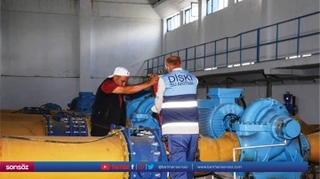 DİSKİ&rsquo;den kesintisiz su i&ccedil;in bakım ve onarım &ccedil;alışması