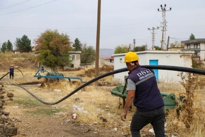 DİSKİ&rsquo;den Silvan&rsquo;a 2 bin 800 metre i&ccedil;me suyu hattı