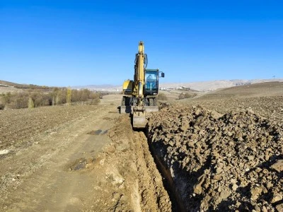 DİSKİ, Silvan&rsquo;da 2 bin metrelik i&ccedil;me suyu hattı d&ouml;şedi