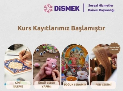DİSMEK&rsquo;te 4 yeni kurs a&ccedil;ılacak