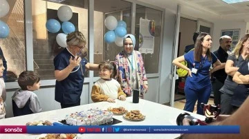 Diyabetli &ccedil;ocuklara sağlık &ccedil;alışanlarından s&uuml;rpriz