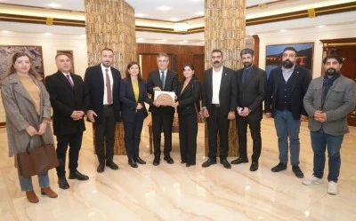 Diyarbakır Barosundan DBB&rsquo;ye ziyaret