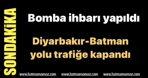Diyarbakır- Batman yolunda el yapımı patlayıcı imha edildi