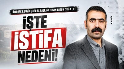 Diyarbakır B&uuml;y&uuml;kşehir Eş Başkanı Doğan Hatun istifa etti