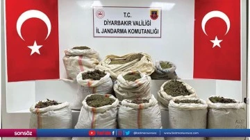Diyarbakır&rsquo;da 296 kilogram esrar ele ge&ccedil;irildi