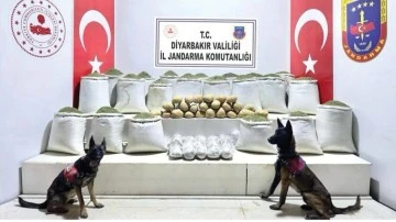 Diyarbakır'da 637 kilogram esrar ele ge&ccedil;irildi