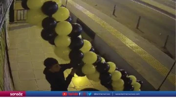 Diyarbakır'da balon hırsızlığı güvenlik kamerasınca kaydedildi
