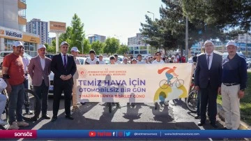 Diyarbakır'da bisiklet tutkunları temiz çevre için pedal çevirdi