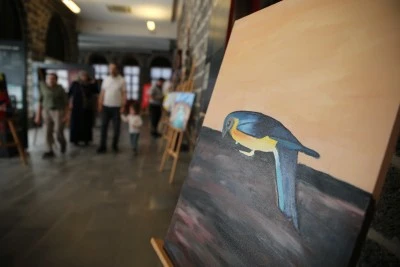 Diyarbakır'da devlet korumasındaki &ccedil;ocuklardan 23 Nisan'a &ouml;zel sergi