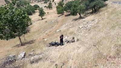 Diyarbakır'da devrilen motosiklettin s&uuml;r&uuml;c&uuml;s&uuml; yaralandı