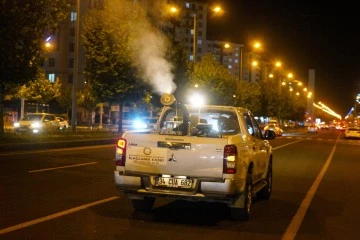 Diyarbakır'da gece ilaçlama çalışmaları başladı