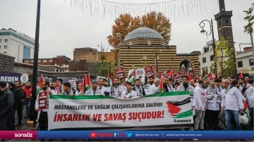 Diyarbakır'da hekimler Gazze için sessiz yürüyüş düzenledi